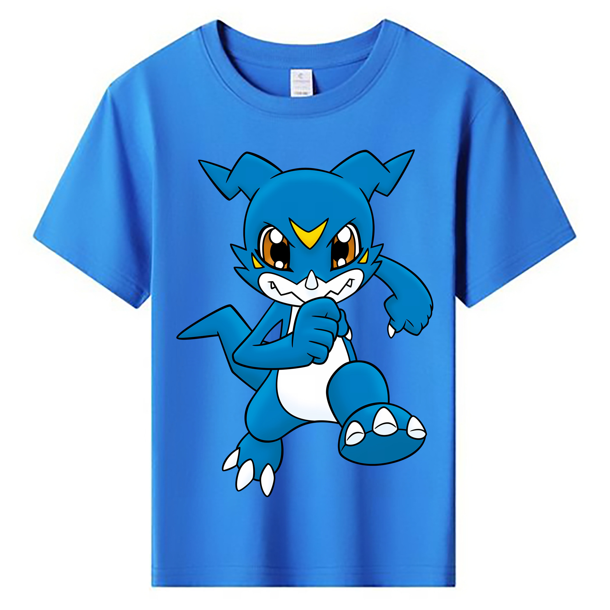 （画像用） Digimon デジタルモンスター/デジモン 綿100％キッズTシャツ（フロントプリント）